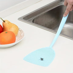 3pcs Manual Fly Mosquito Swatter Plastic Extended Handle Fly Killing Swatter