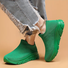 Breathable Mesh Flying Woven Casual Shoes Soft Comfortable Running Sneakers