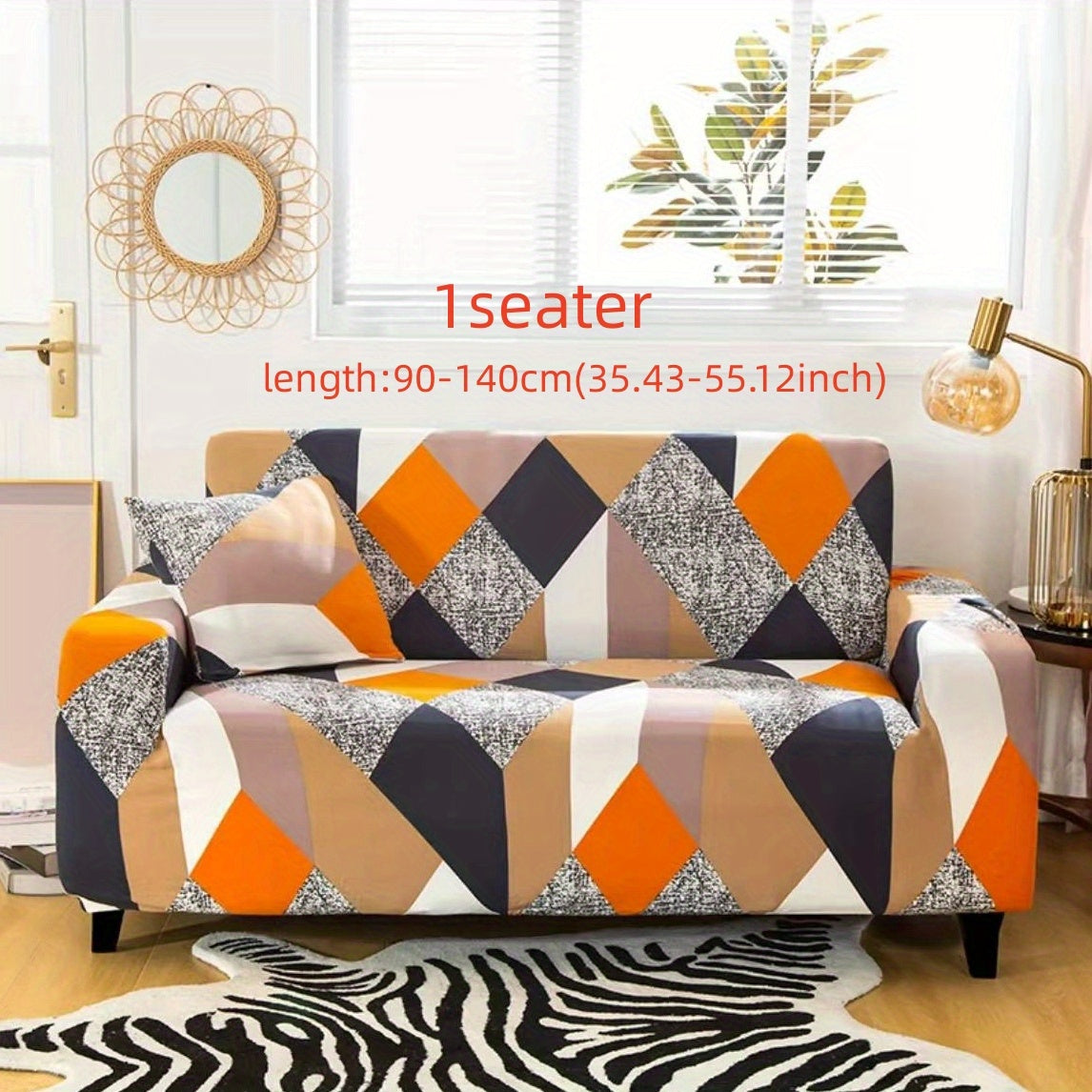 Stretch Printed Sofa Couch Cover Elastic Furniture Protector Slipcover