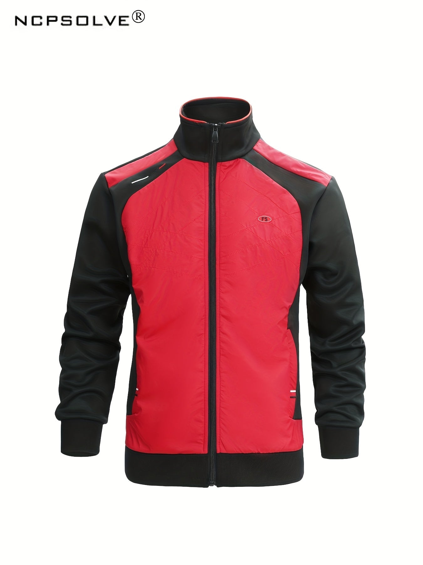 Men's Block Suit Zip Up Jacket & Athletic Pants