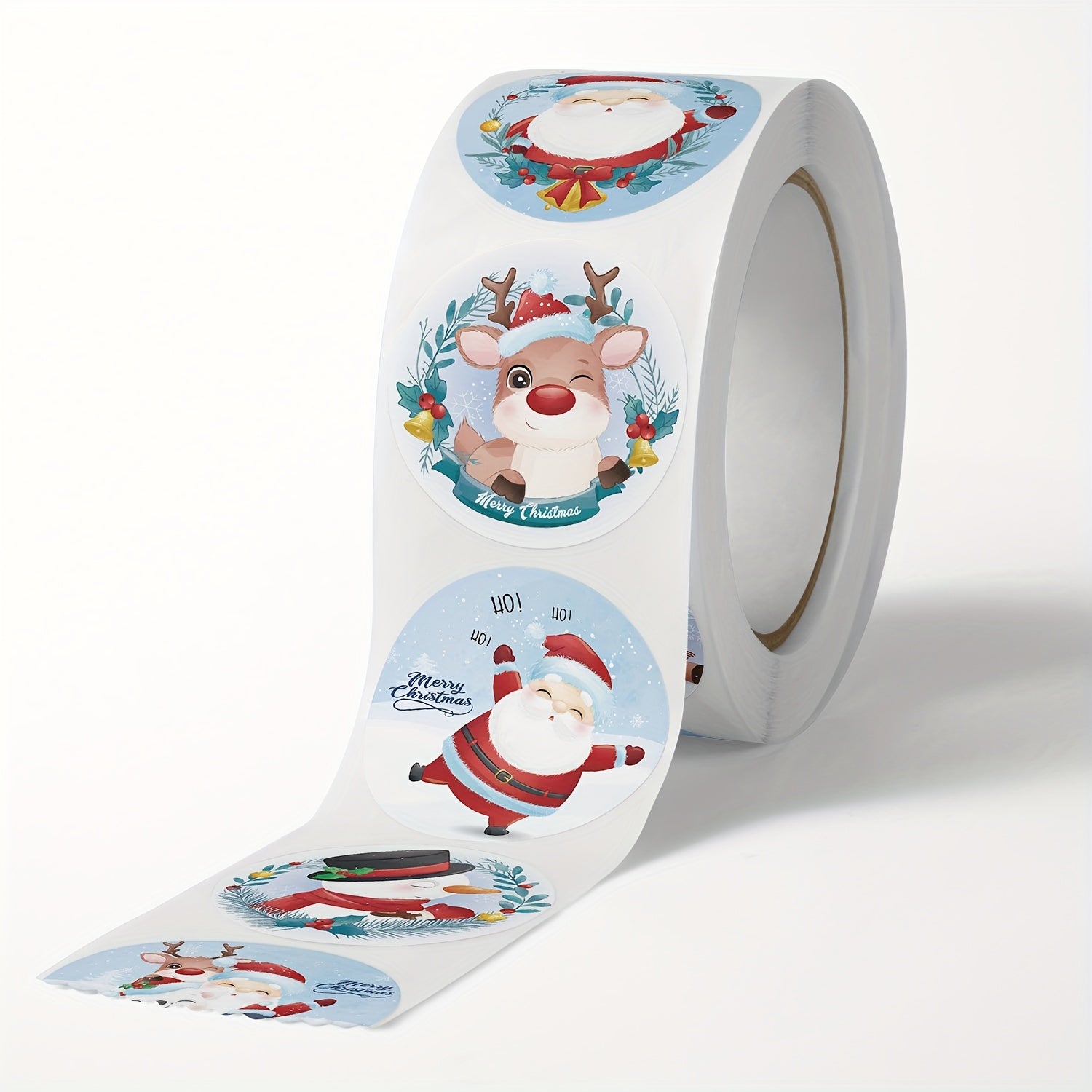 500pcs Christmas Theme Gift Label Sticker Box