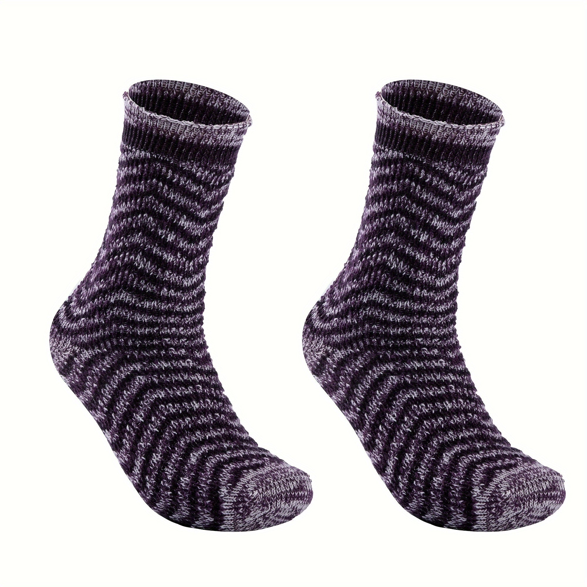 Stripe Print Socks Soft Mid Tube Socks Women's Stockings
