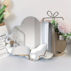 Cloud Plastic Mirror Wall Sticker for Kids Rooms