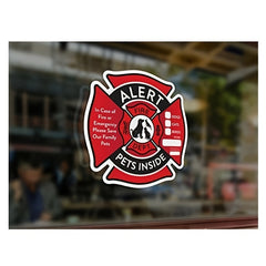 5 Pack Pet Alert Safety Fire Rescue Stickers Emergency Pet Interior Decal