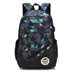 Men's Backpack Student Bag 3-Piece Set Outdoor Travel Mountaineering Bag