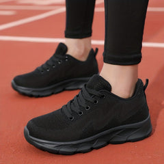 Women's Mesh Breathable Sports Shoes Lace Up Running Shoes