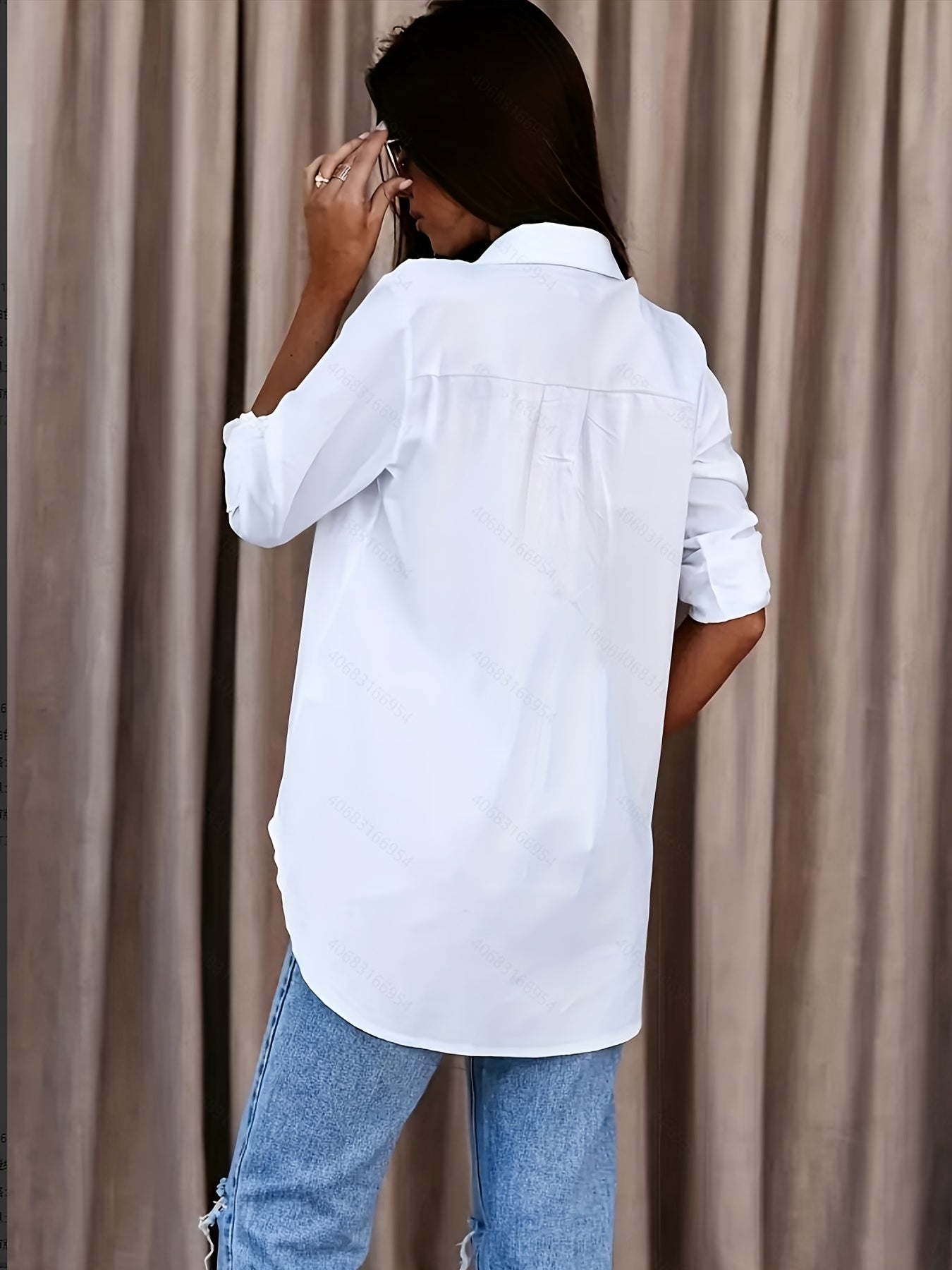  Roll Up Sleeve Blouse