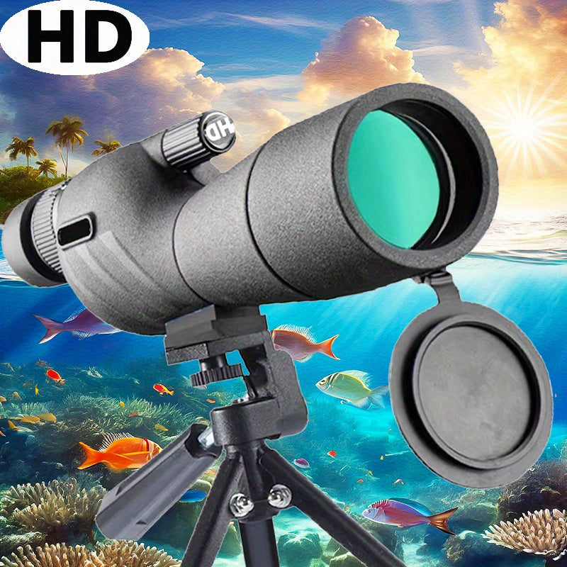 HD 60mm 75x Optical Zoom Binoculars with Stabilized Tripod