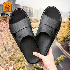 Men's Casual Slip On Slide Sandals Outdoor Walking Shoes