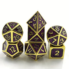 7pcs Metal Dice Set for Board Game Desktop Accessories