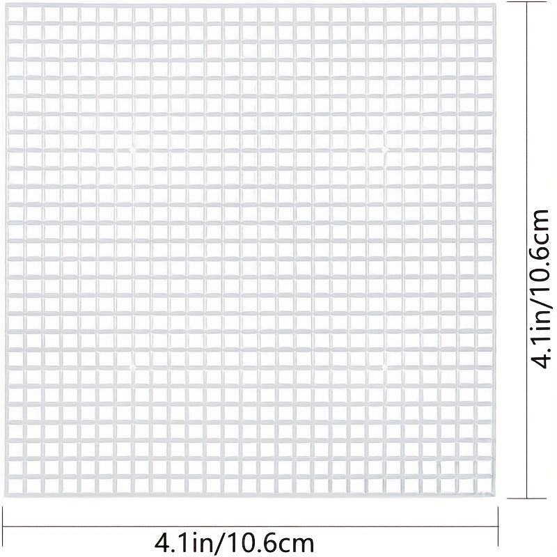 8pcs 7 Count Square Canvas Mesh 10x10cm Plastic Mesh for Embroidery Yarn