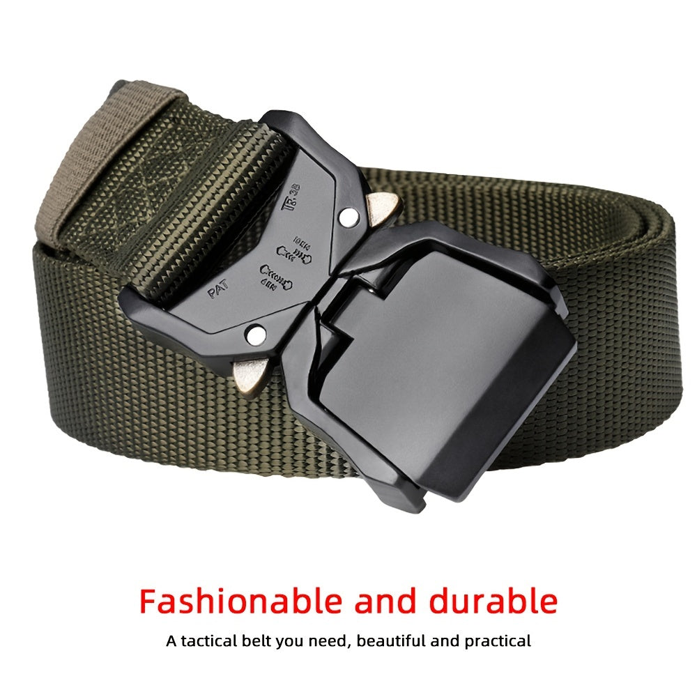 Men's Tactical Belt Quick Release Military Hiking Outdoor