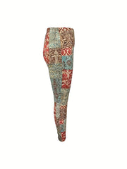 Colorful Skinny Leggings Stretchy Casual Pants