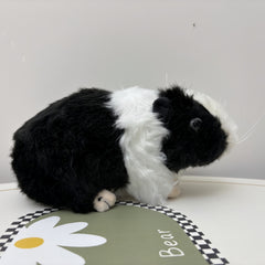 Realistic Guinea Pig Plush Soft Stuffed Animal Interactive Toy Brown Fur Gift