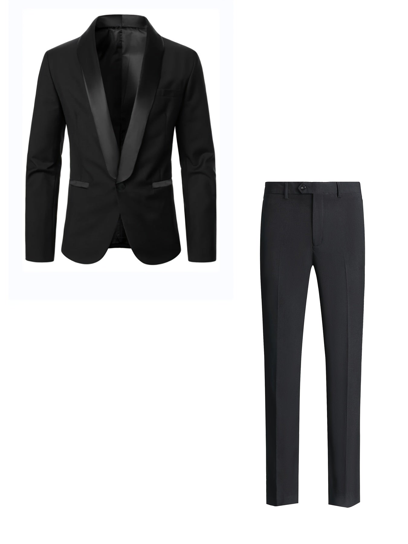 Men's Slim Business Suit One Button Formal Suit With Pants