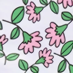 Leaf Flower Print Bucket Hat Casual Sunscreen Fisherman Cap