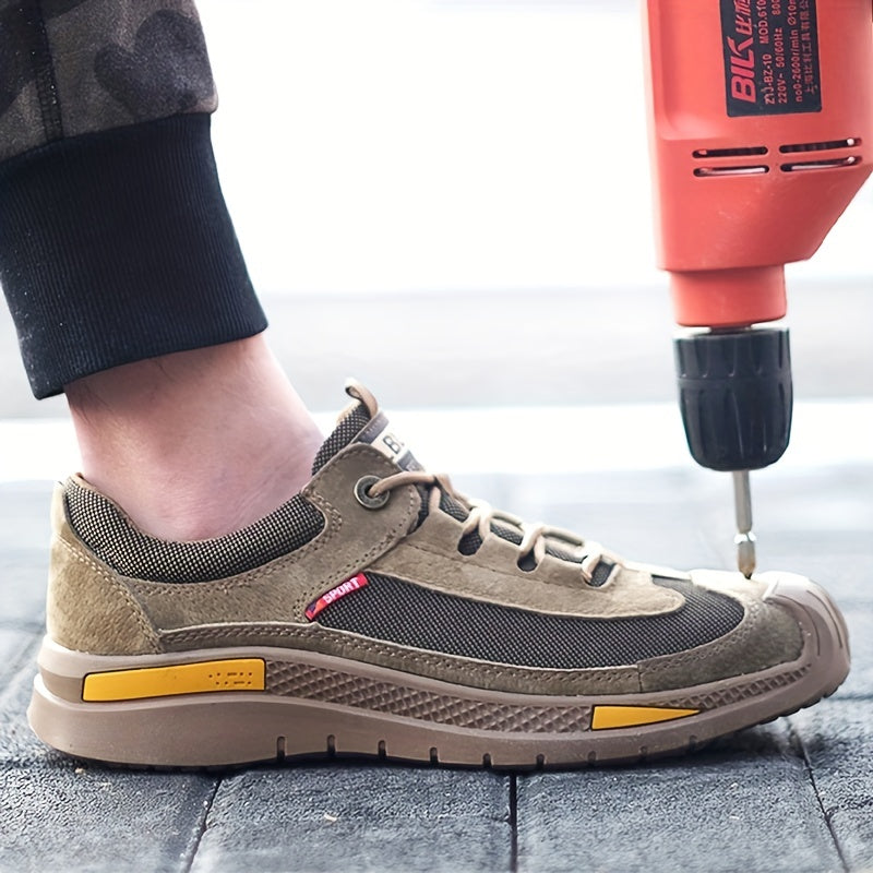Men's Steel Toe Anti-Smashing Work Safety Shoes
