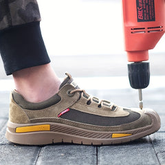 Men's Steel Toe Anti-Smashing Work Safety Shoes