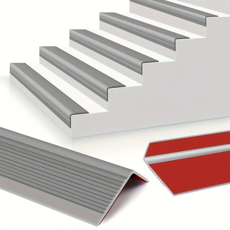 1pc Vinyl Stair Nosing Self Adhesive Stair Edge Protector - Non Slip