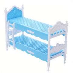 Doll Bunk Bed Set with Ladder and Guardrails, Ideal for Ages 3-6 Years
