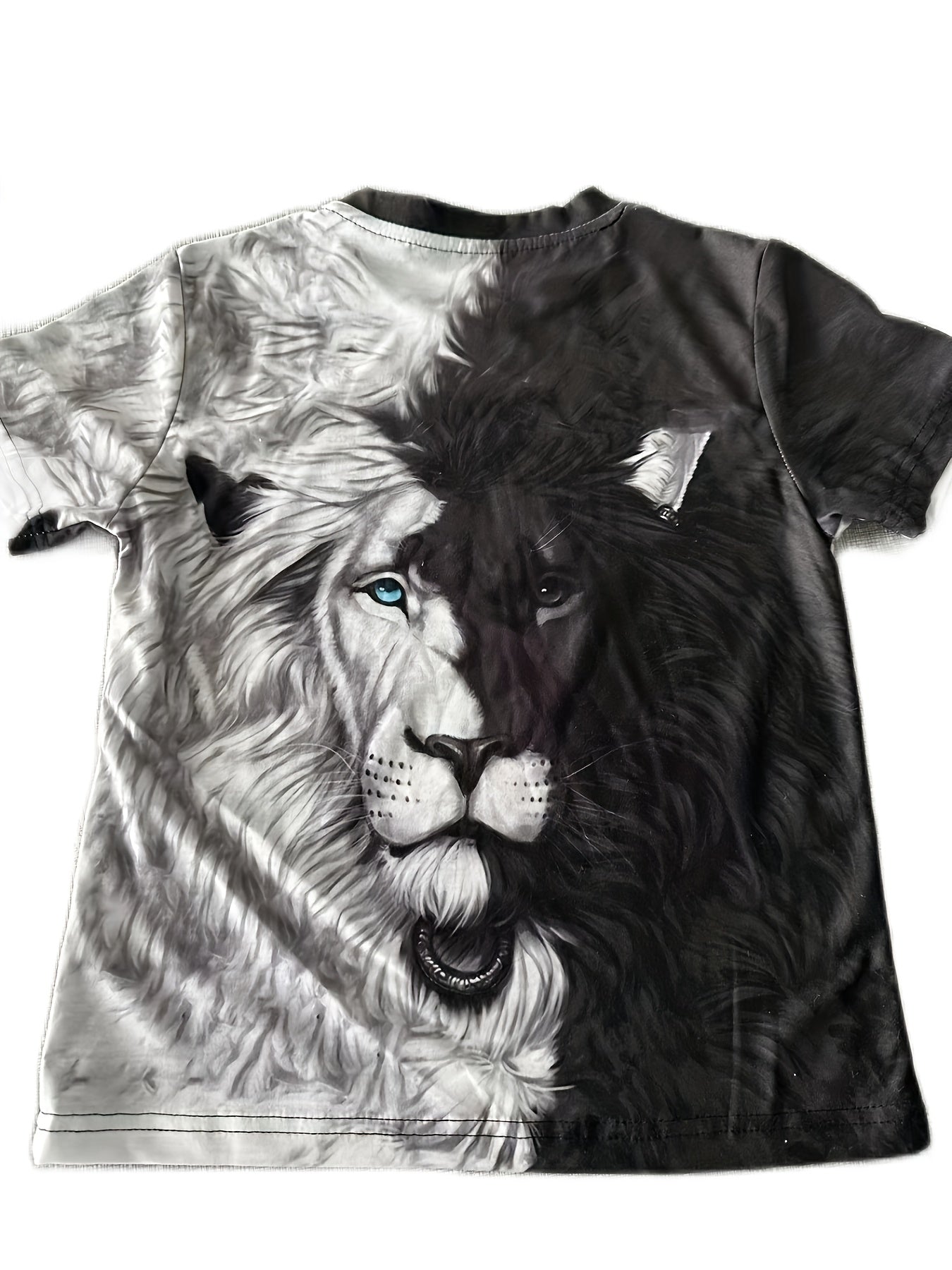 3D Lion Graphic Boys Casual Sport T shirt Summer Clothing For Kids