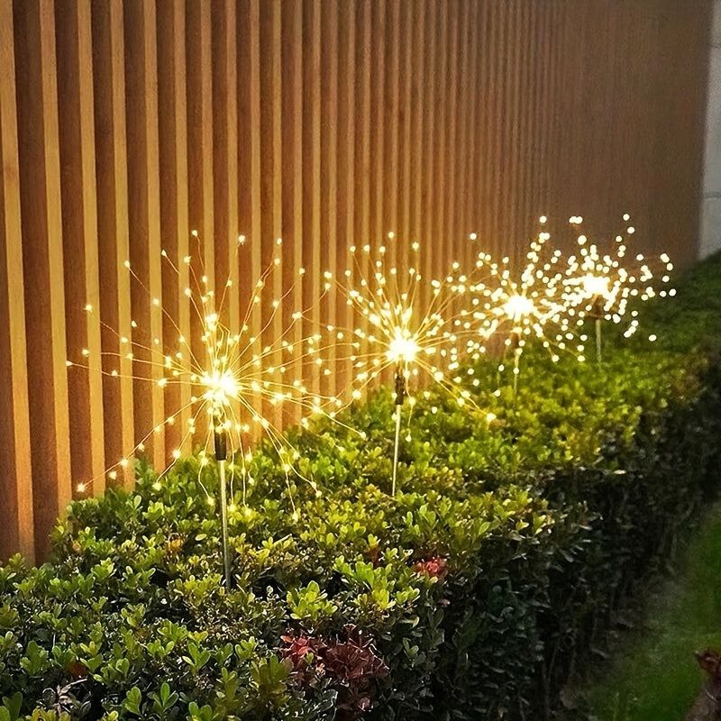 Solar Fireworks Lights for Year & Christmas Decorations