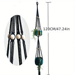 2-Tier Macrame Plant Hangers for Indoor Plants