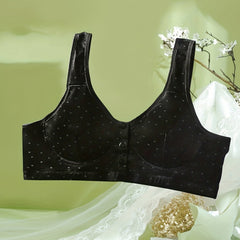 Plus Size Women's Ditsy Print Padded Comfort Bra