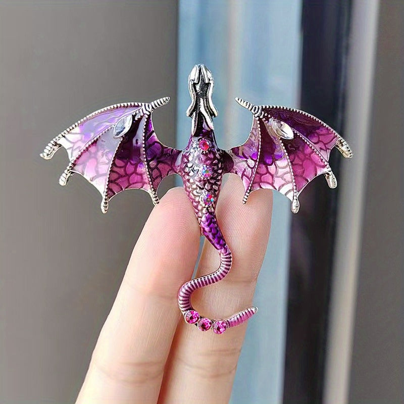 Retro Dragon Shape Brooch For Men