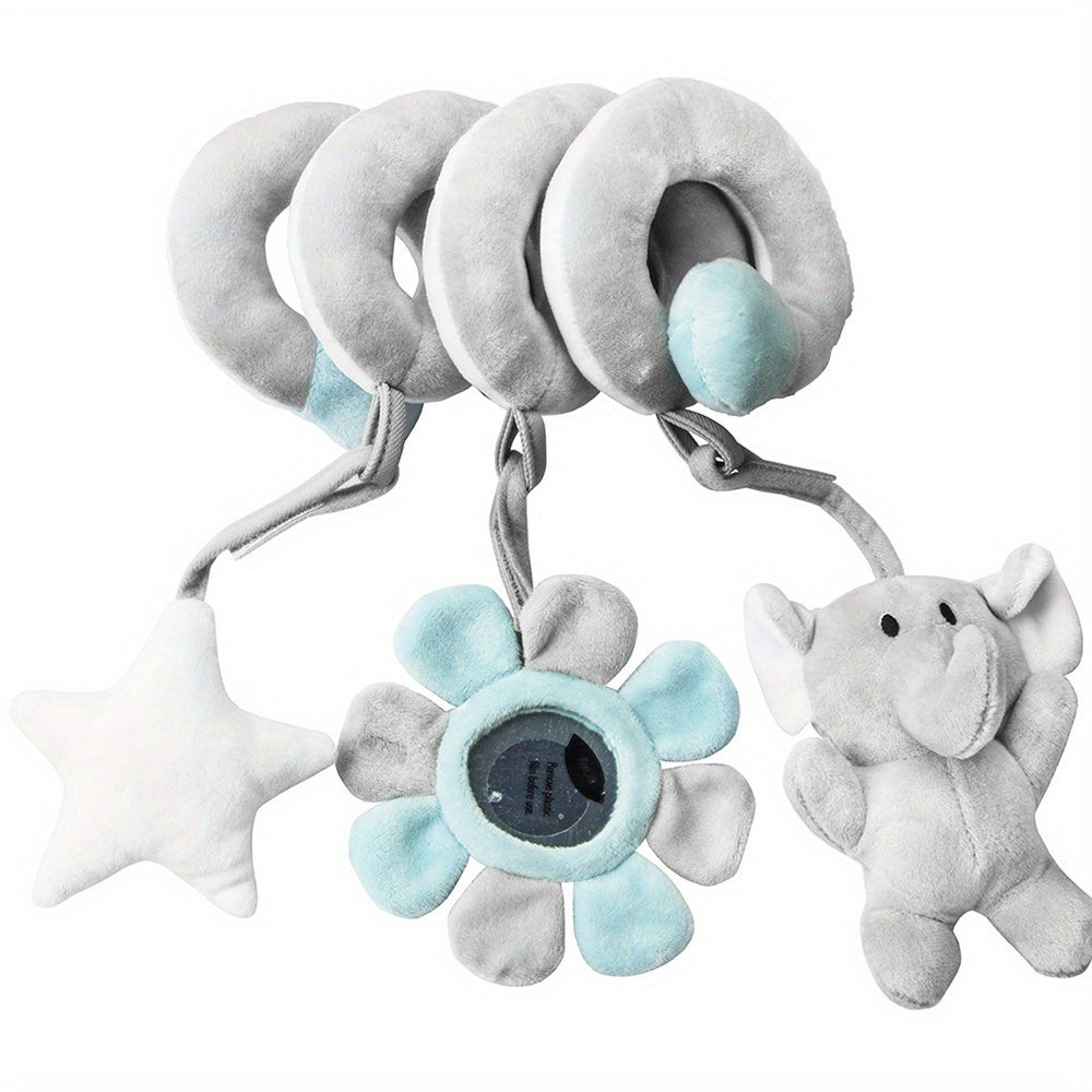 Baby Spiral Hanging Stroller and Car Seat Toys High Contrast Sensory Toy