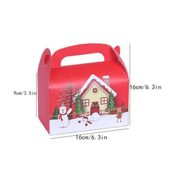 5pcs Christmas Cake Boxes Small Gift Packaging Box