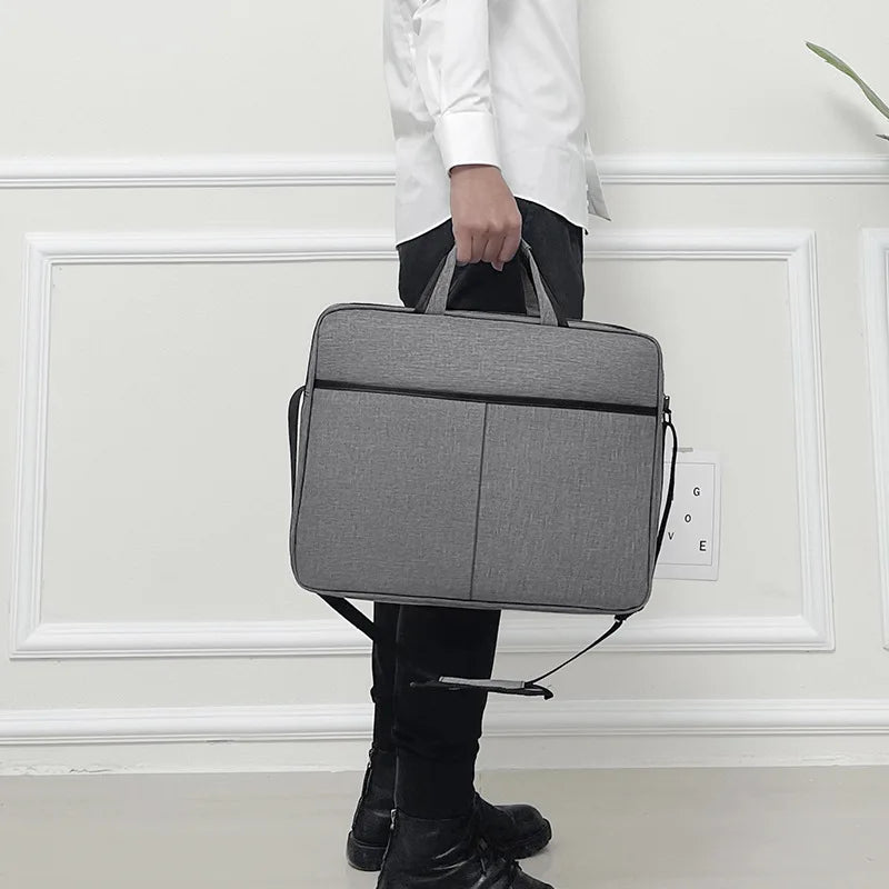 15.6-Inch Business Laptop Bag, One Shoulder Portable Document Bag