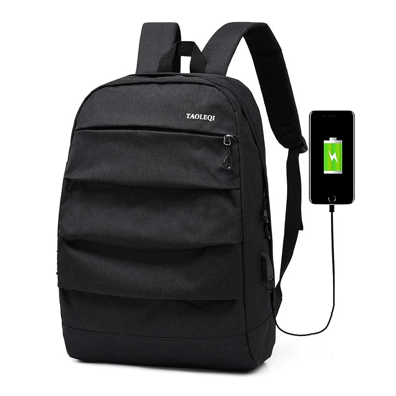 15 Inch Laptop Backpack USB Charging Anti Theft Backpack Waterproof School Bag