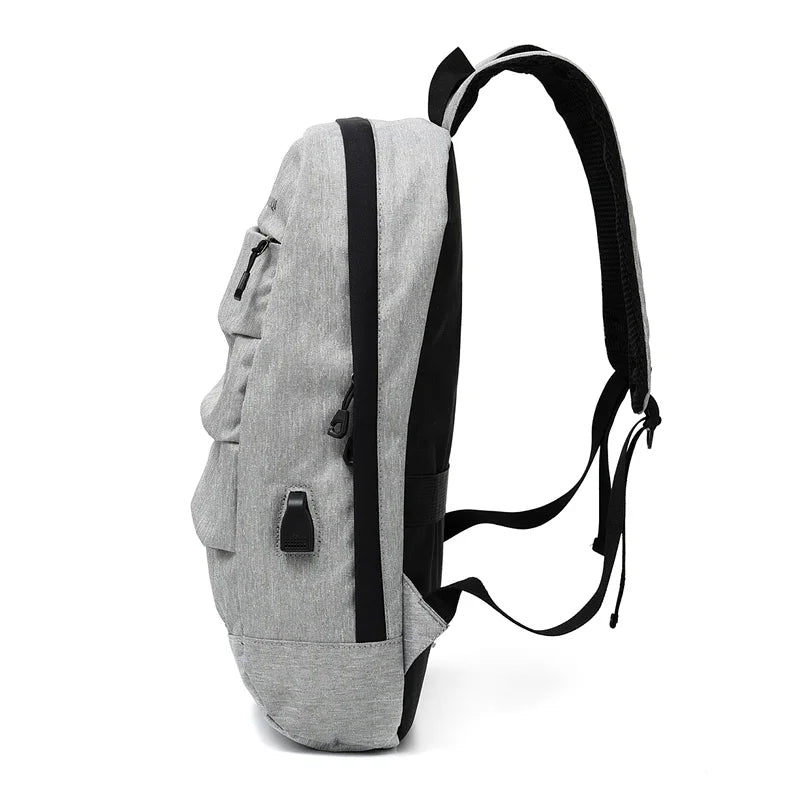 15 Inch Laptop Backpack USB Charging Anti Theft Backpack Waterproof School Bag