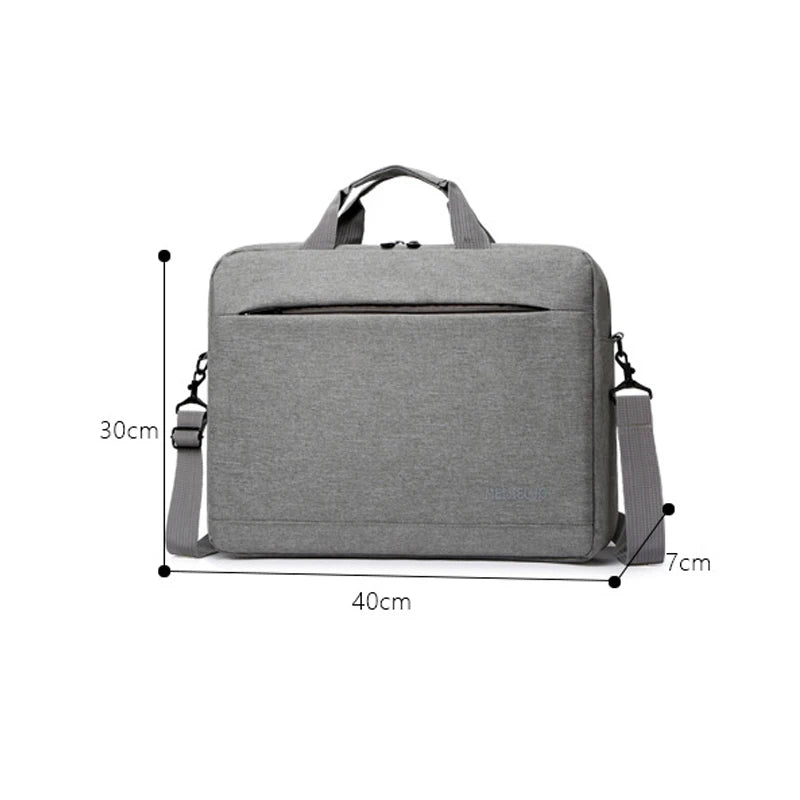 15'' Nylon Laptop Bag Business Men's Crossbody Handbag Multifunction