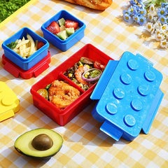Portable Insulated Building Block Salad Container