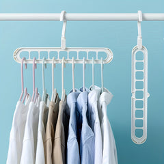 9-Hole Multicolor Coat Hanger for Retail Stores