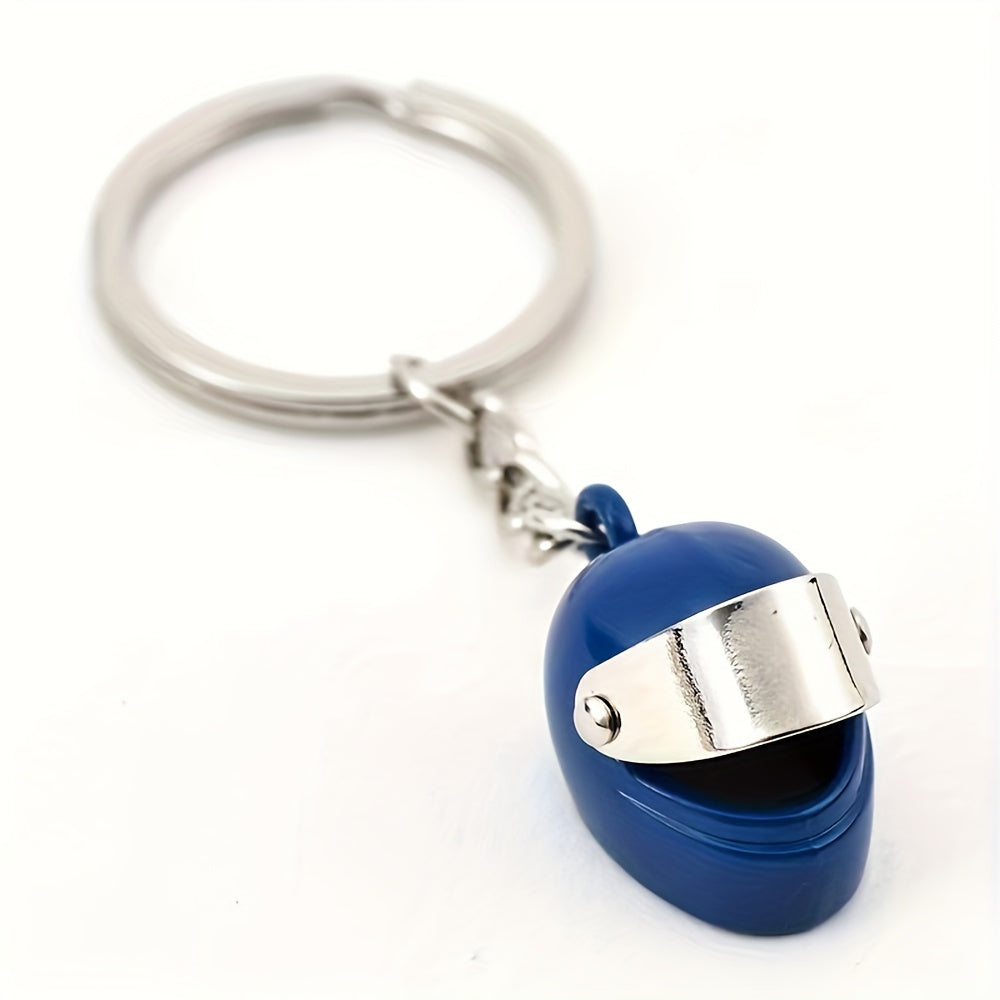 Metal Motorcycle Helmet Key Chain Helmet Shaped Keychain Bag Charm Pendant