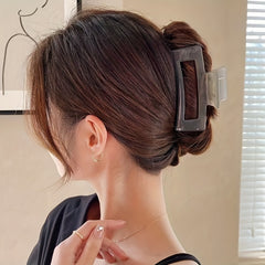 4pcs Large Hollow Shark Claw Hair Clip Back Head Hair Ponytail Hair Clip