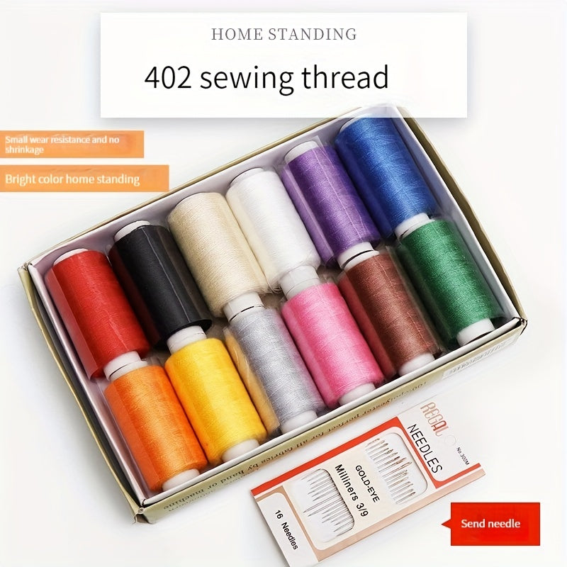 402 Small Roll Sewing Machine Thread Set 1 Box Needle Thread