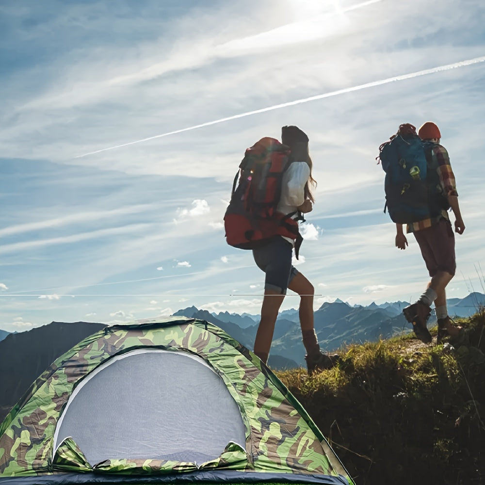 Camouflage Tent For 2 People Outdoor Camping Hiking