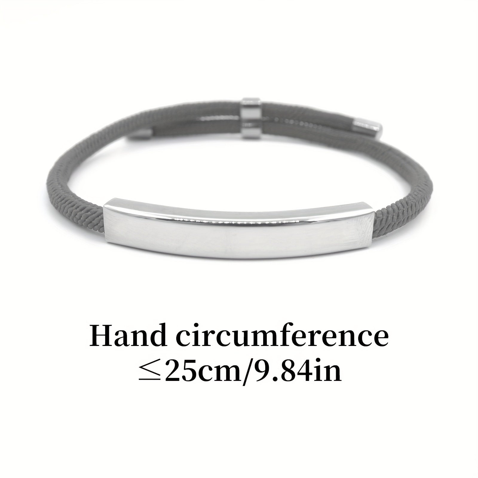 Custom Engraved Pet Name Stainless Steel Braided Pet Bracelet