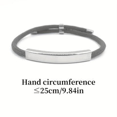 Custom Engraved Pet Name Stainless Steel Braided Pet Bracelet