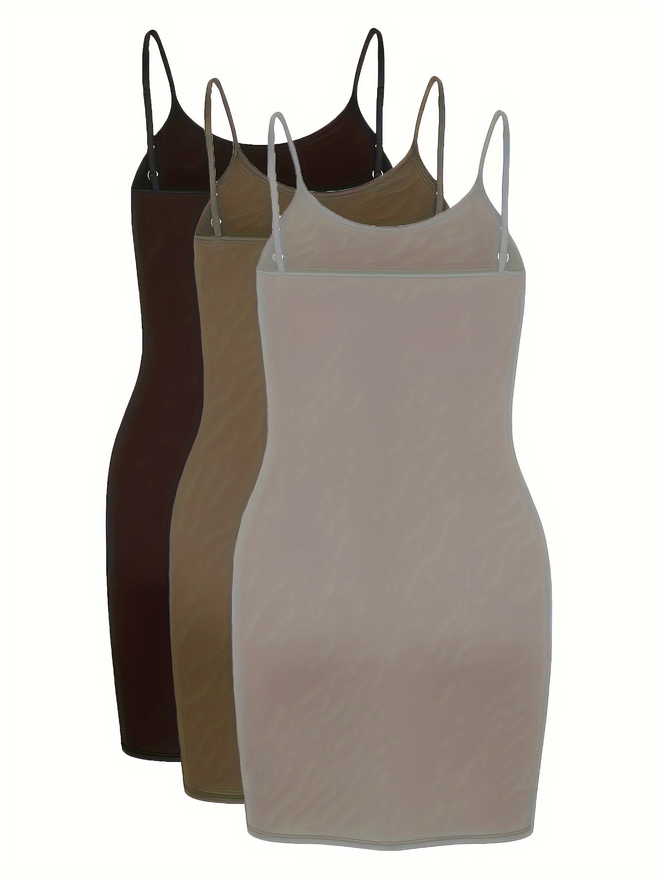 3 Pack Plus Size Sexy Bodycon Midi Dress Set