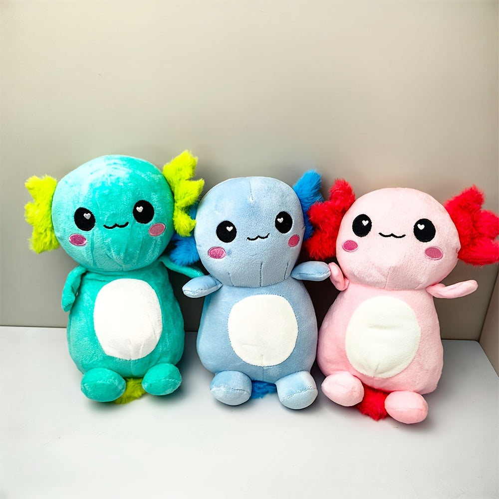 Vibrant Multicolor Otters Plush with Heart Eyes & Ears Soft Stuffed Animals