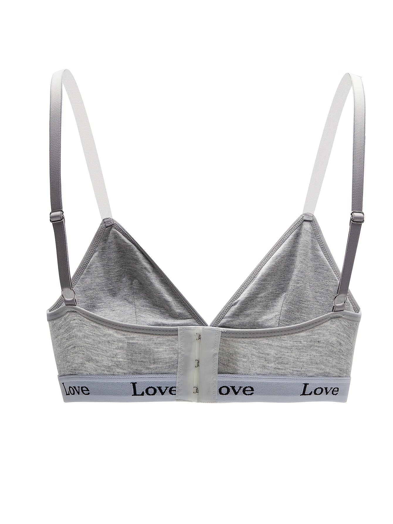 Letter Print Sports Bra Comfy Fitness Bra Women's Lingerie