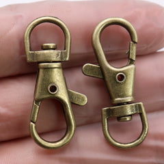 50pcs Vintage Lobster Clasp Pendants DIY Jewelry Accessory