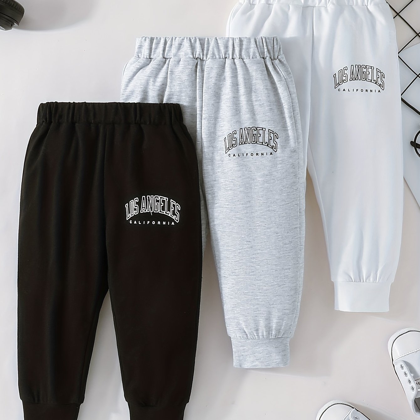 Baby Boy's Letter Print Trousers Comfy Casual Pants