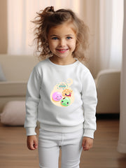 OERYUI Kids Happy Dongzhi Festive Print Sweatshirt
