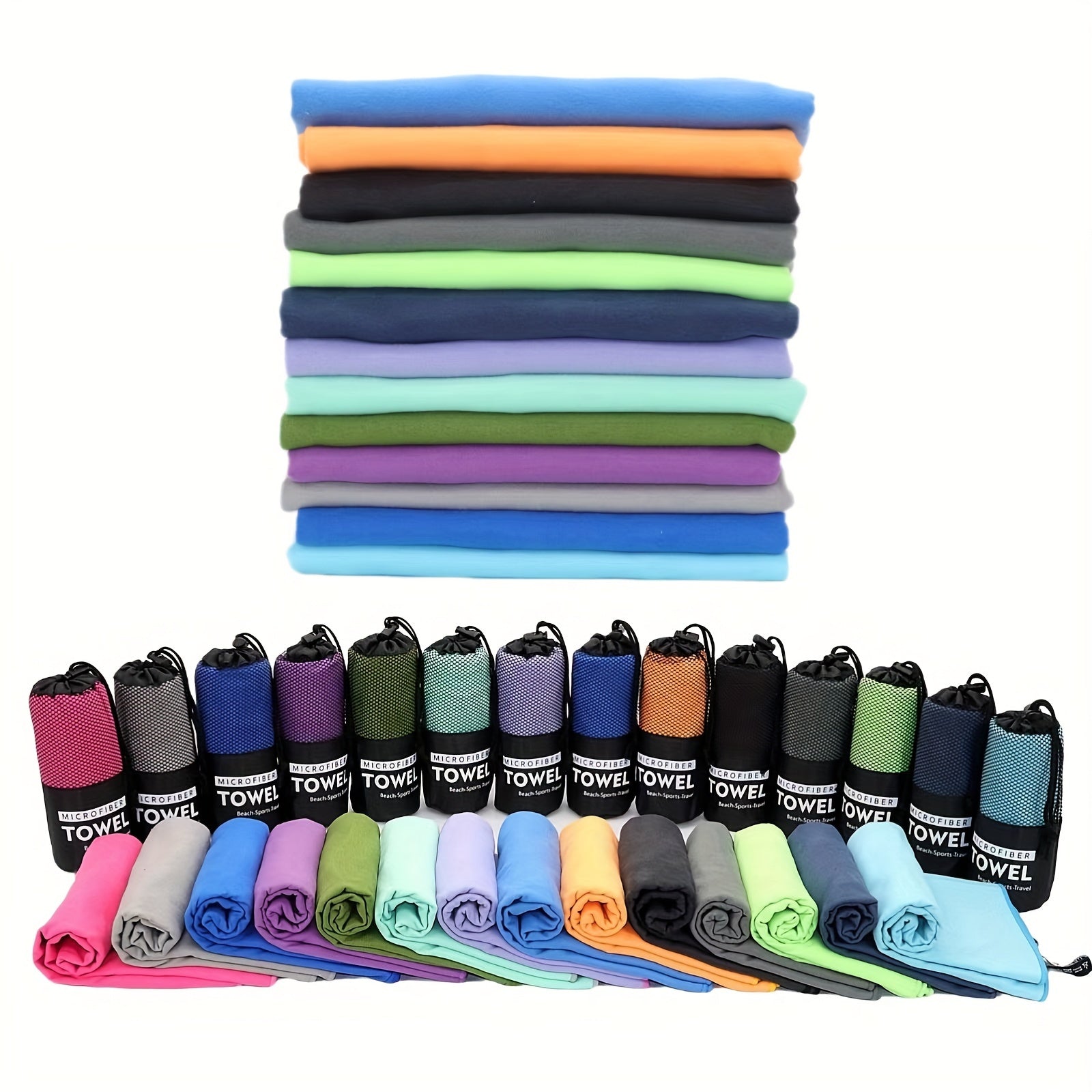 Microfiber Beach Towel Quick Drying Lightweight Absorbent Towel